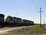 CSX 8149 and a pair of leasers